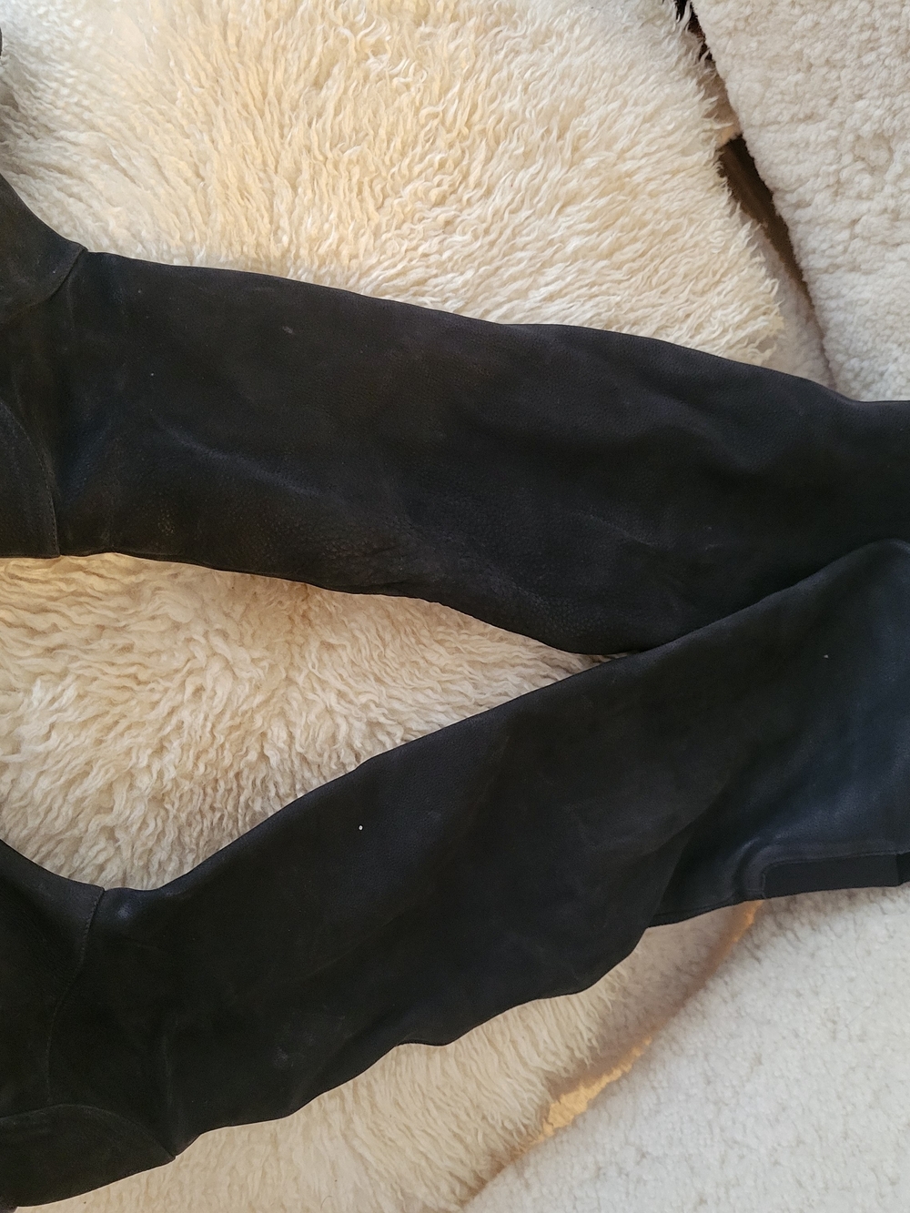 Stuart Weitzman Black Over-the-Knee Suede Boots